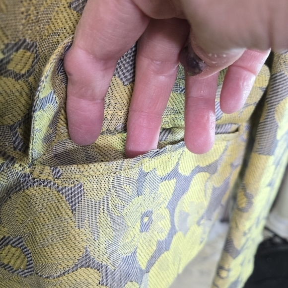 Vtg 80s Michi Moon for Sanyo floral boxy blazer jacket made in Japan - Picture 9 of 14